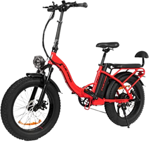 Fucare 750W 15Ah Folding Electric Bikes 28MPH Shimano 7 Speed 20Inch 4.0 All-Terrain Fat Tire Electric Bicycles