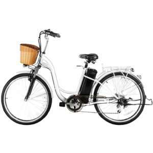 NAKTO 26'' Electric Bike for Adult, Cargo Electric Bicycle Camel Style, 250W/350W Brushless Motor and 10.5Ah Removable Lithium Battery